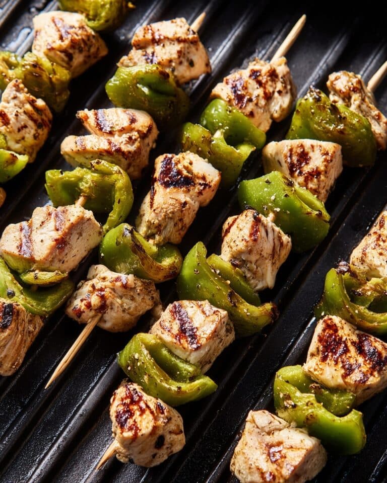 Grilled Pickle Chicken Skewers Recipe