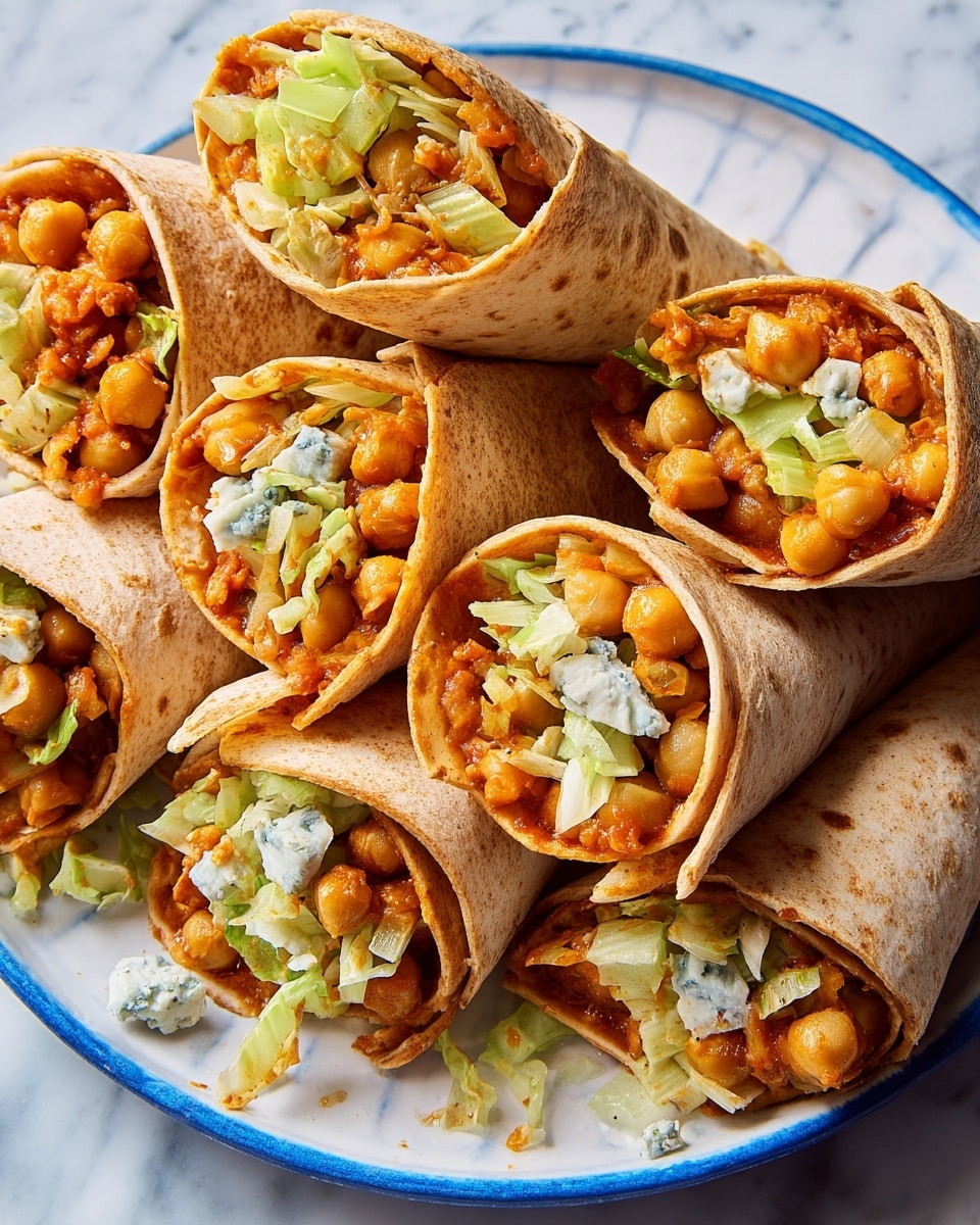 Buffalo Ranch Chickpea Wraps Recipe