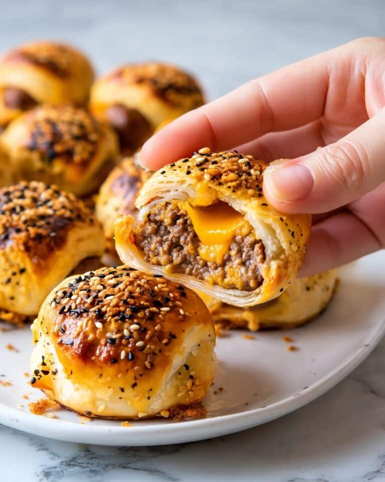 3-Ingredient Cheddar Bratwurst Bites Recipe