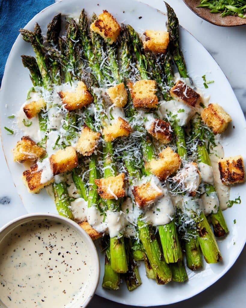 Caesar Grilled Asparagus Recipe