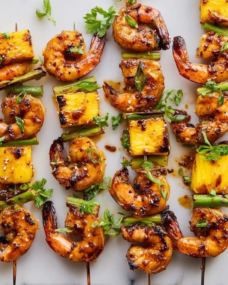 Grilled Shrimp & Mango Skewers Recipe