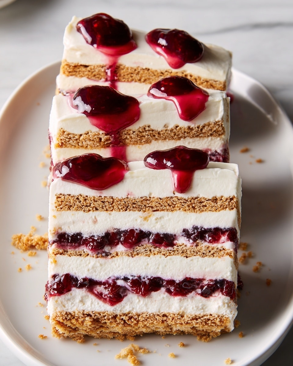 Cherry Cheesecake Icebox Cake Recipe