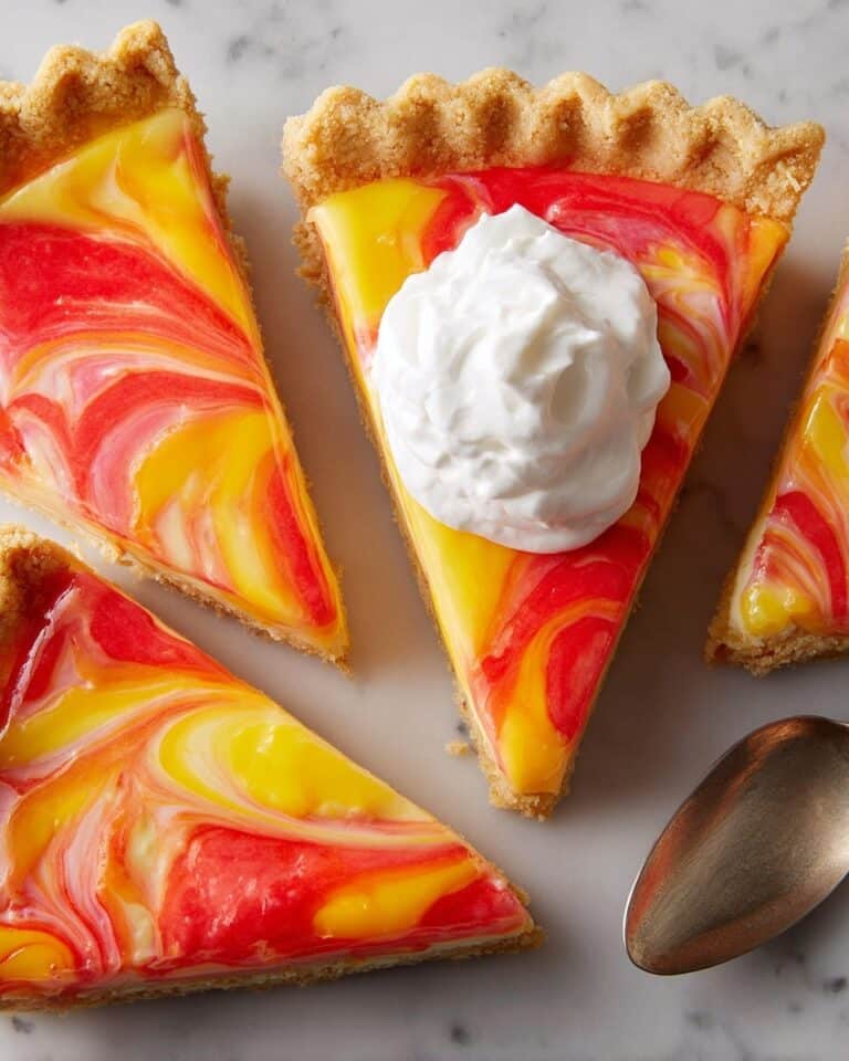 No-Bake Strawberry Lemon Swirl Tart Recipe