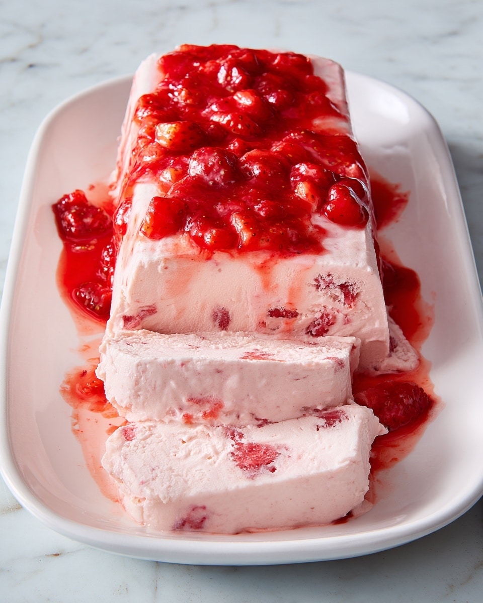 Strawberries & Cream Semifreddo Recipe