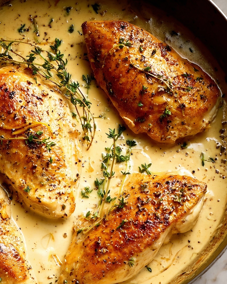 Slow-Cooker Creamy Lemon Herb Chicken Recipe