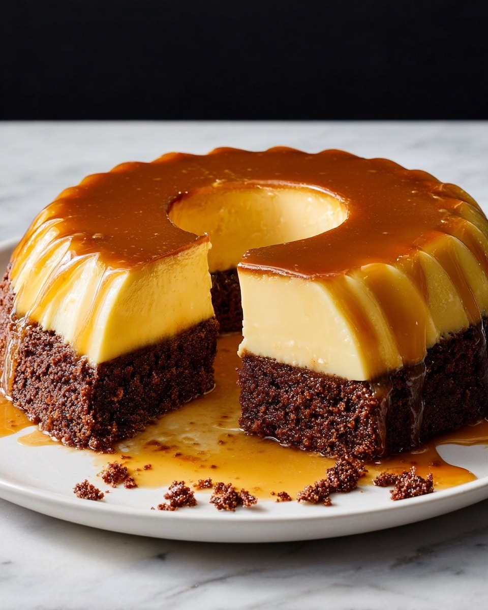 Chocoflan (Mexican Cake with Flan and Chocolate Cake Layers) Recipe
