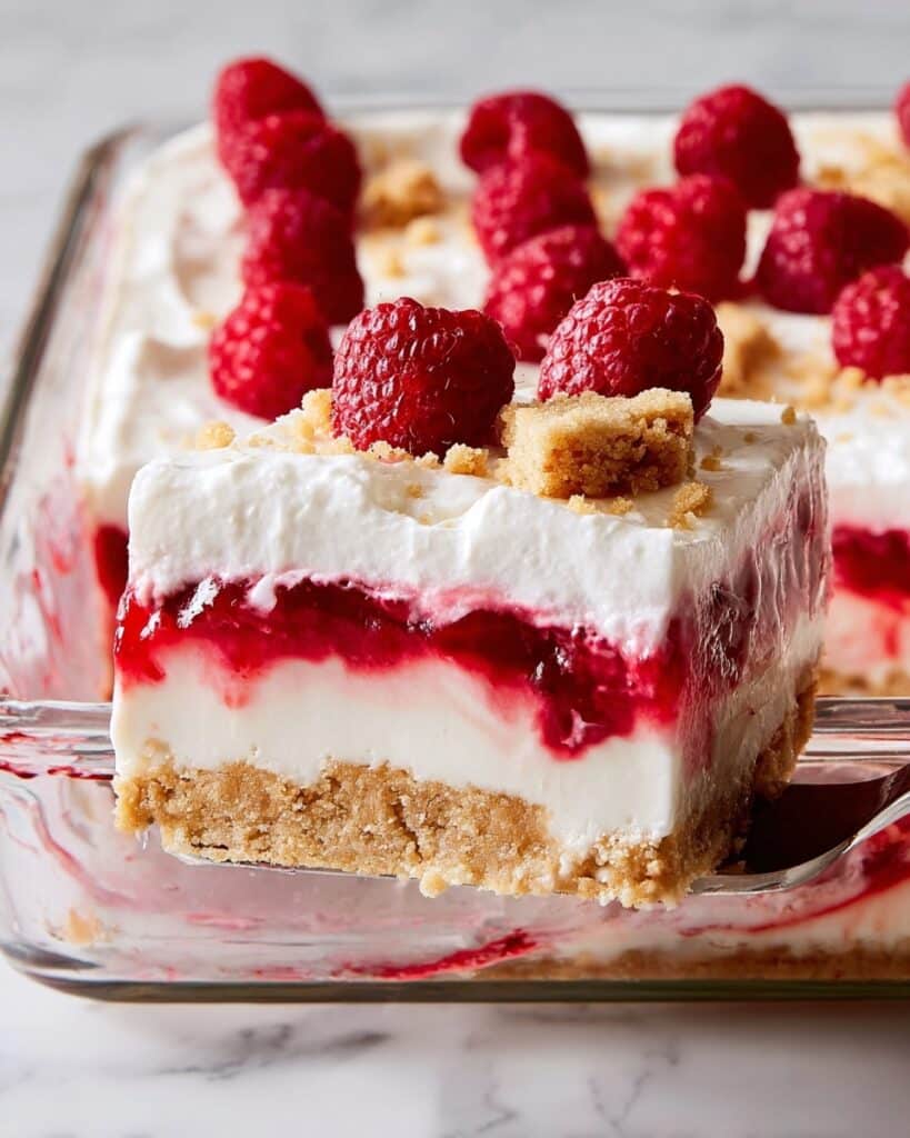 Raspberry Cheesecake Lasagna Recipe