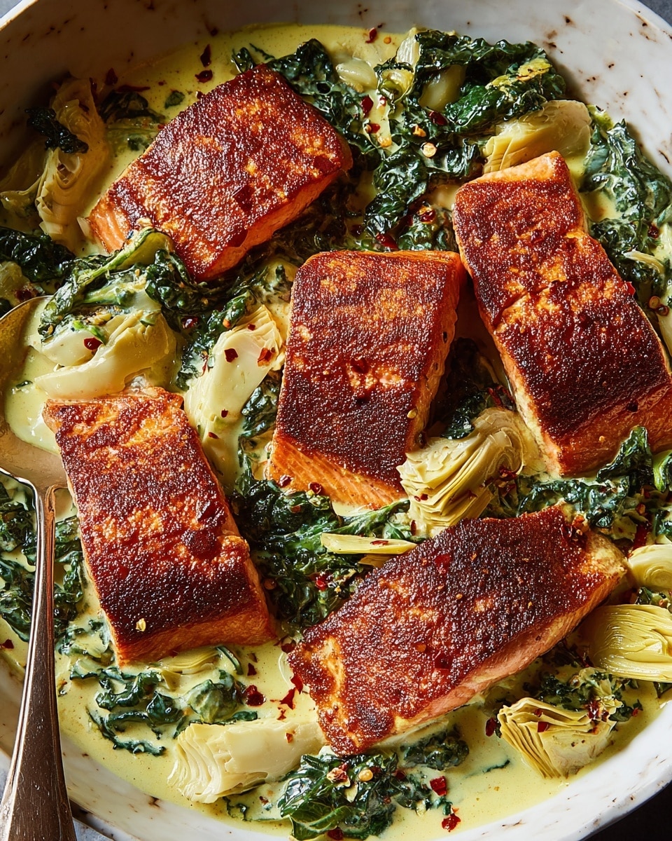 Spinach Artichoke Salmon Recipe