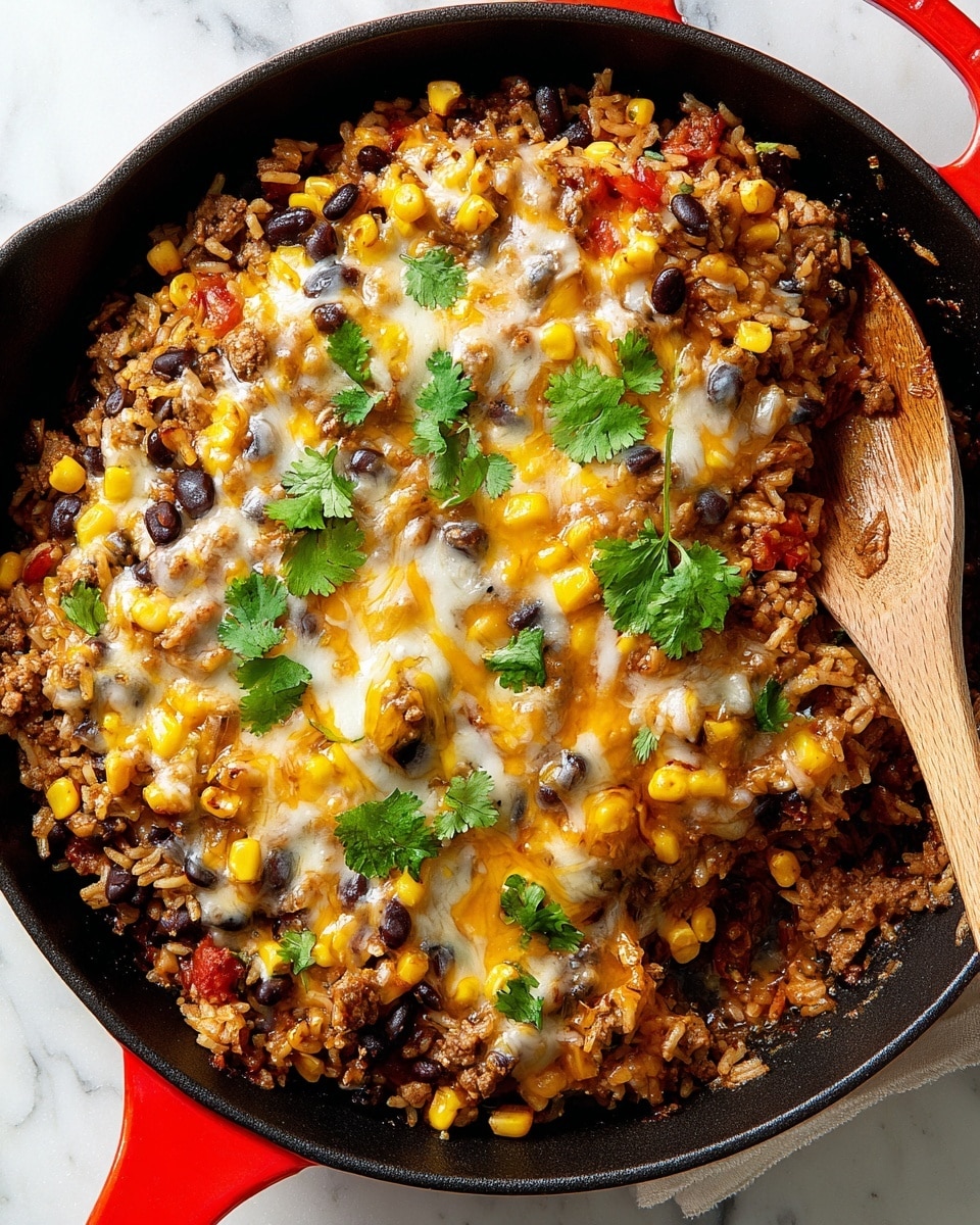 Mexican Beef ‘N’ Rice Skillet Recipe