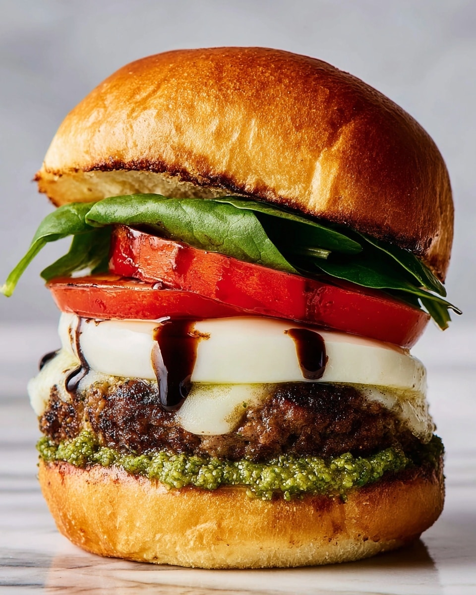 Caprese Turkey Burgers Recipe