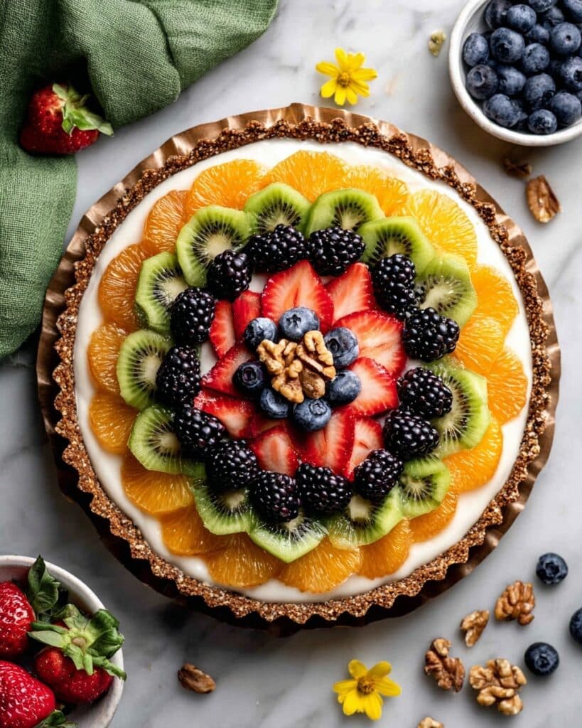 No-Bake Greek Yogurt Fruit Tart Recipe