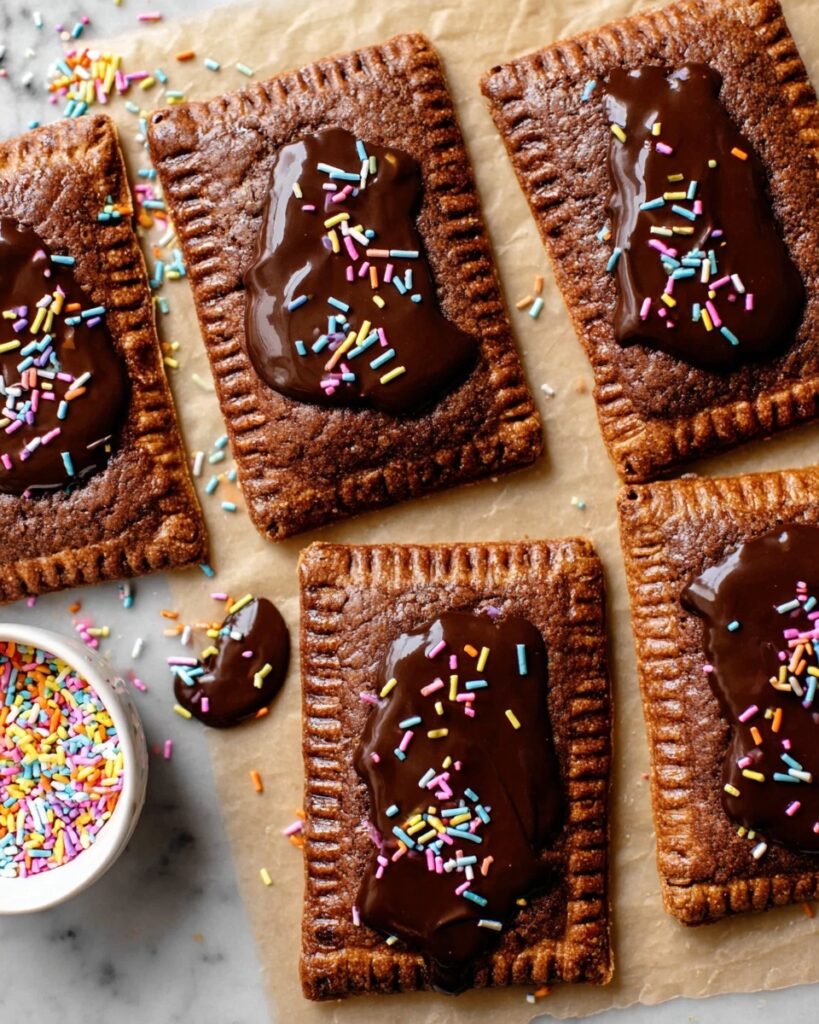 Homemade Fudge Chocolate Pop Tarts Recipe