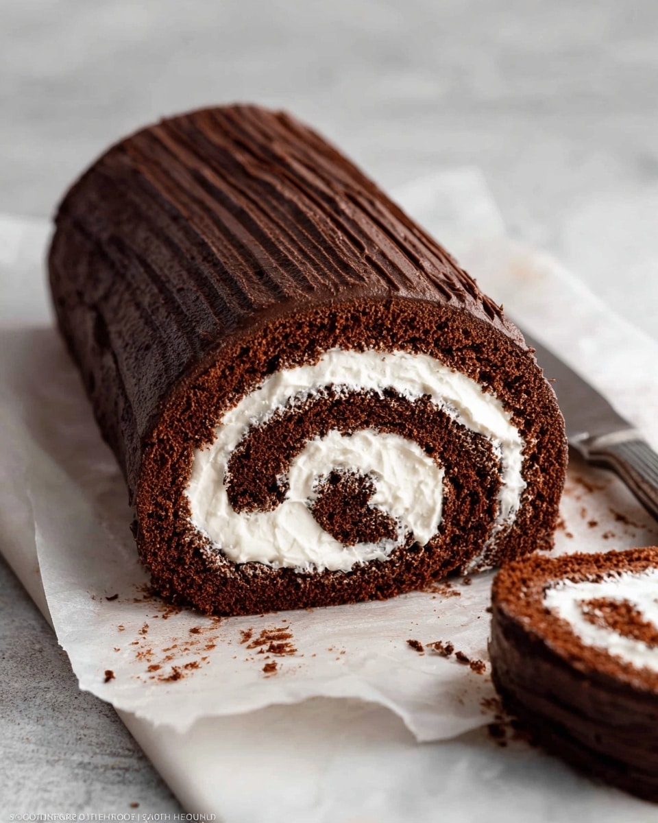 Chocolate Swiss Roll Cake Recipe