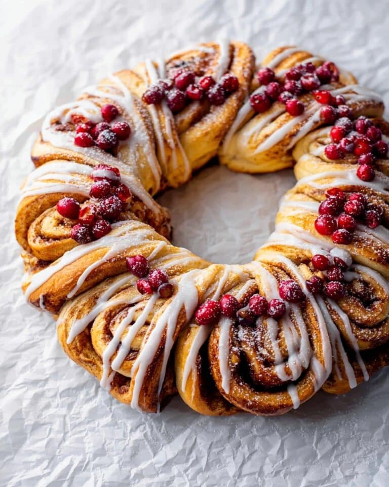 Cinnamon Roll Wreath Recipe