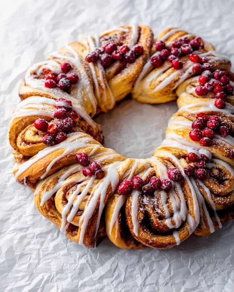 Cinnamon Roll Wreath Recipe