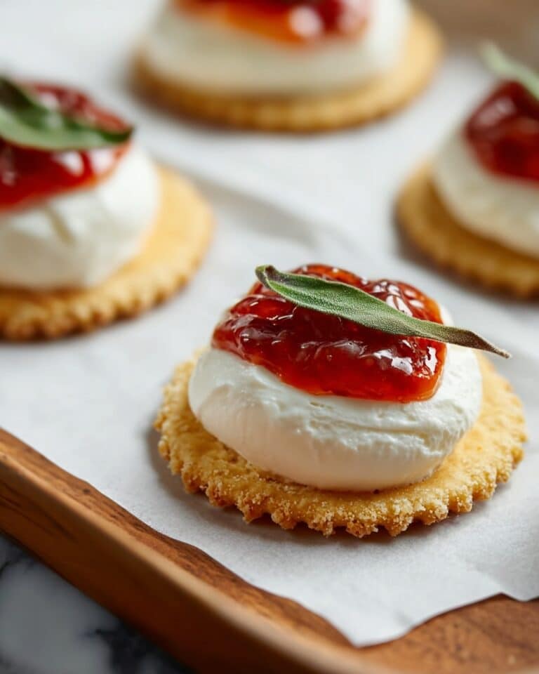 Cranberry Honey Goat Cheese Appetizer with Sage and Pecan Topping Recipe