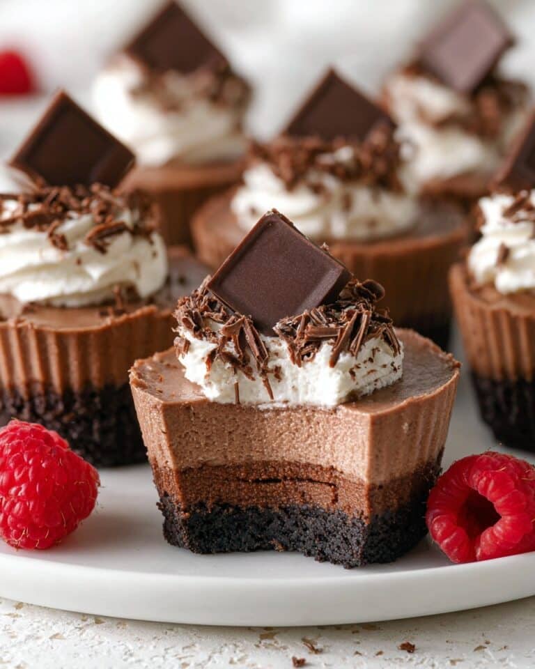 Mini Chocolate Cheesecakes Recipe