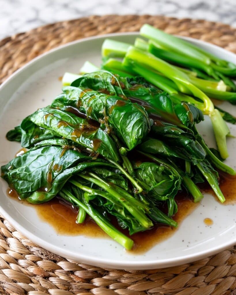 Chinese Broccoli (Gai Lan) in Oyster Sauce Recipe