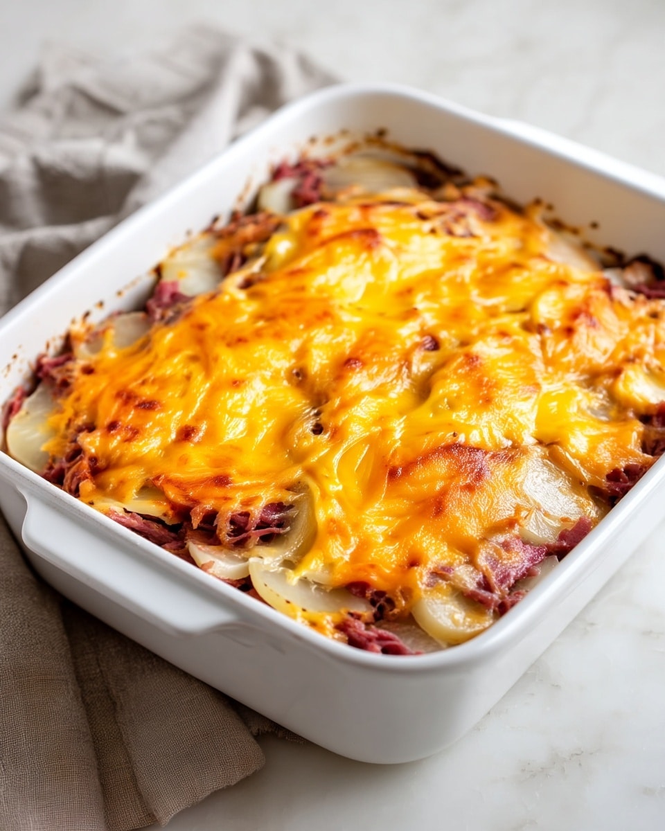 3-Ingredient Canned Corned Beef Potato Bake Recipe