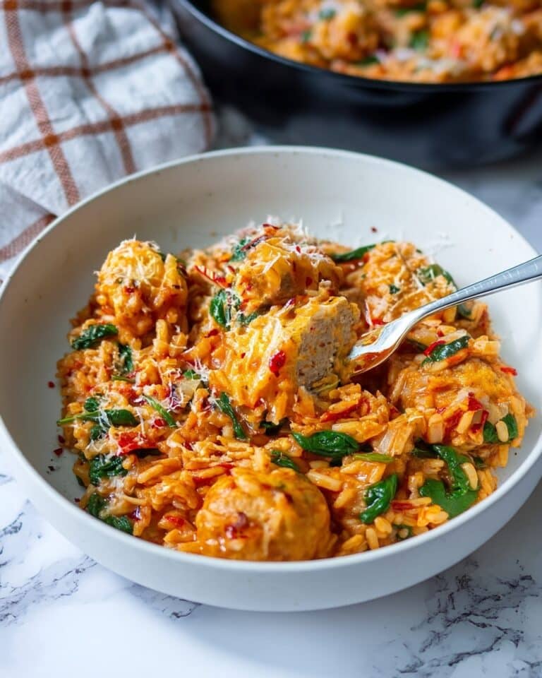 Marry Me Chicken Meatballs with Risoni (Orzo) Recipe