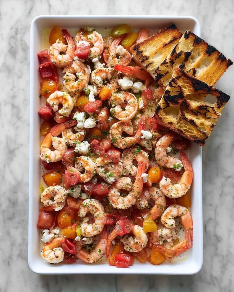Sheet-Pan Shrimp with Tomatoes, Feta, and Oregano Recipe