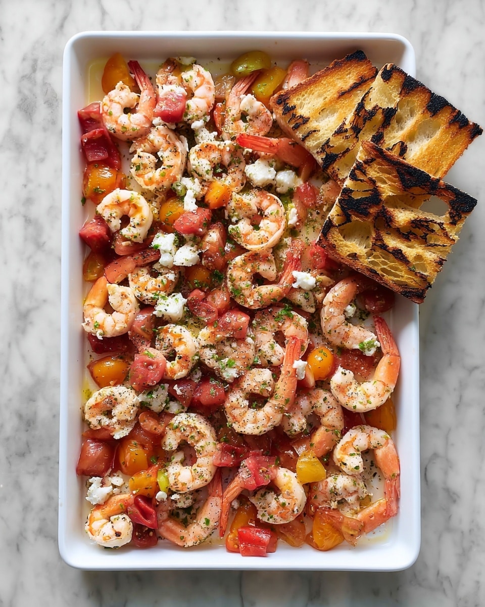Sheet-Pan Shrimp with Tomatoes, Feta, and Oregano Recipe