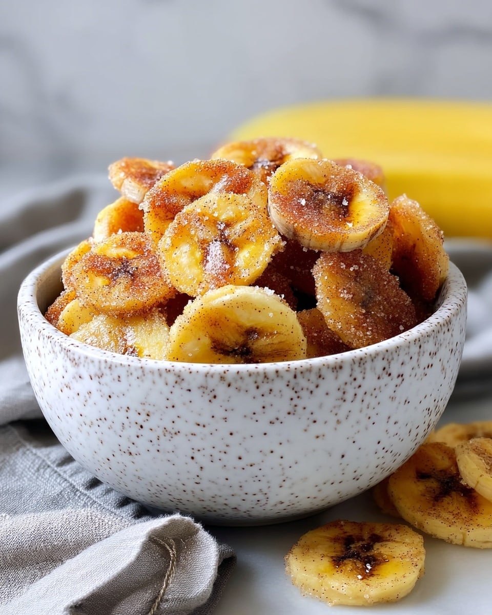 Cinnamon-Sugar Air Fryer Banana Chips Recipe