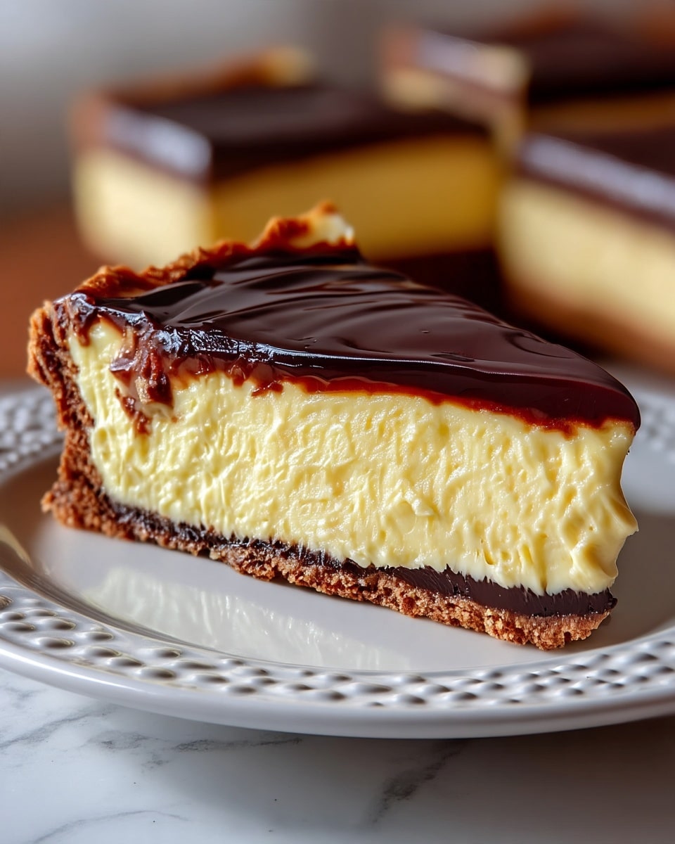 Boston Cream Pie Cheesecake Recipe