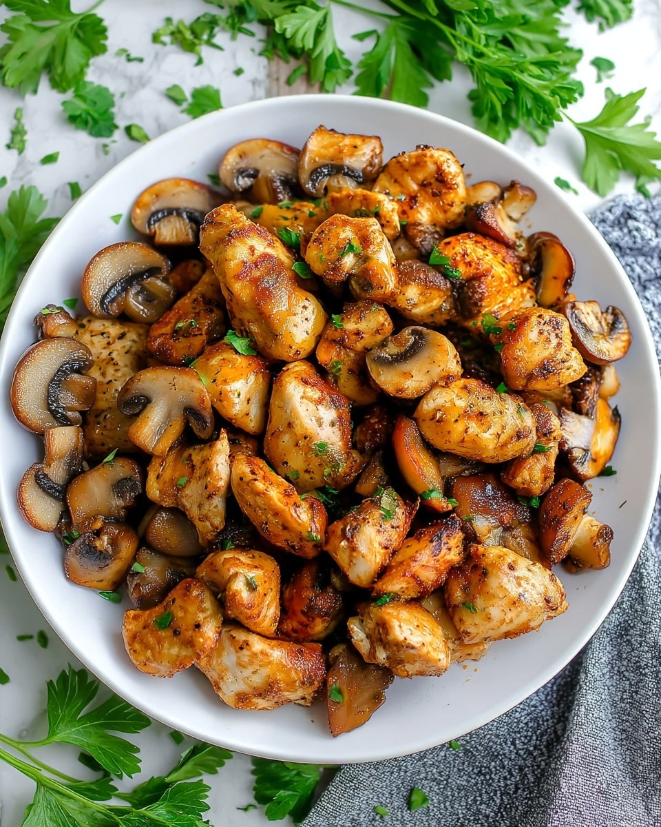 Cajun Chicken Mushroom Bites Recipe