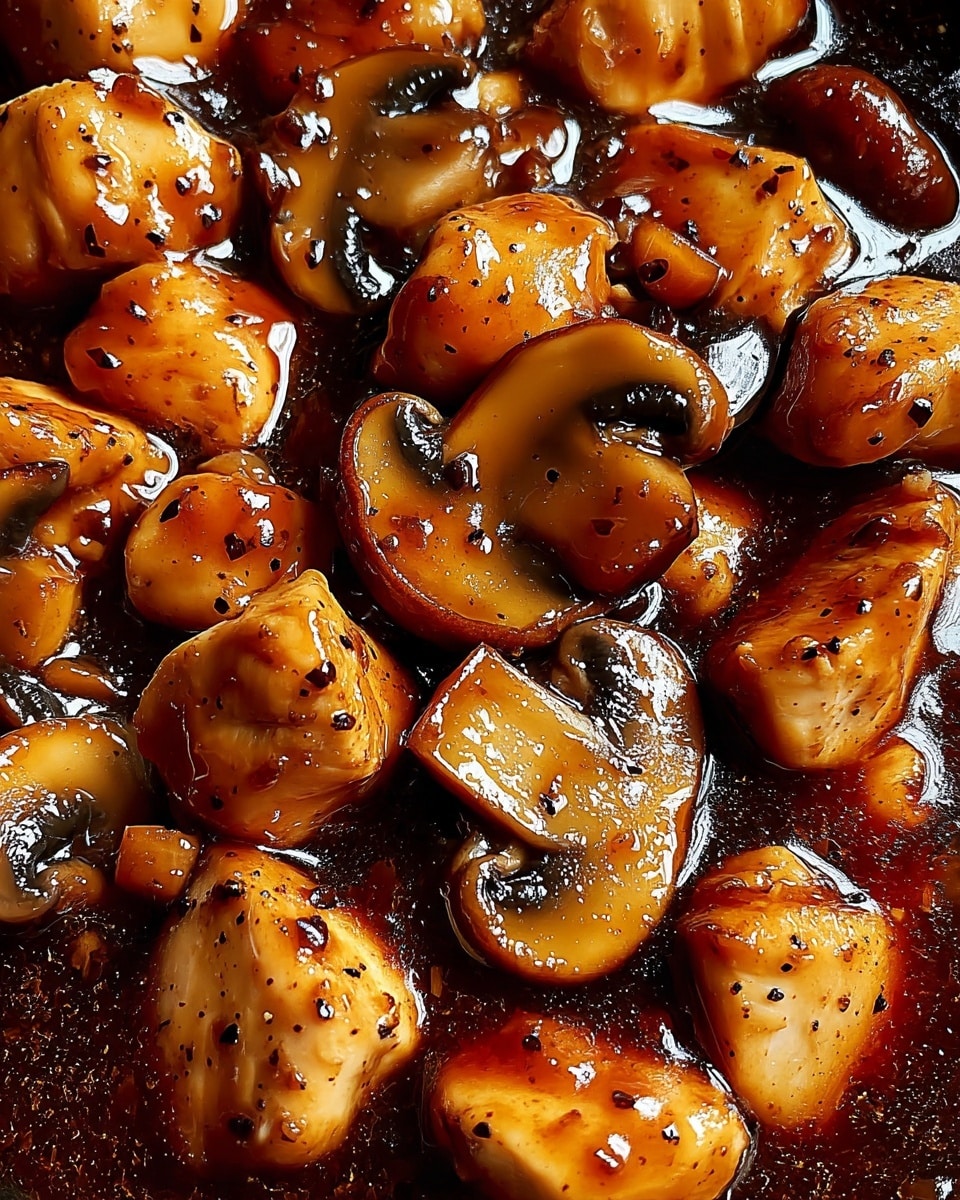 Black Pepper Chicken with Mushrooms Recipe
