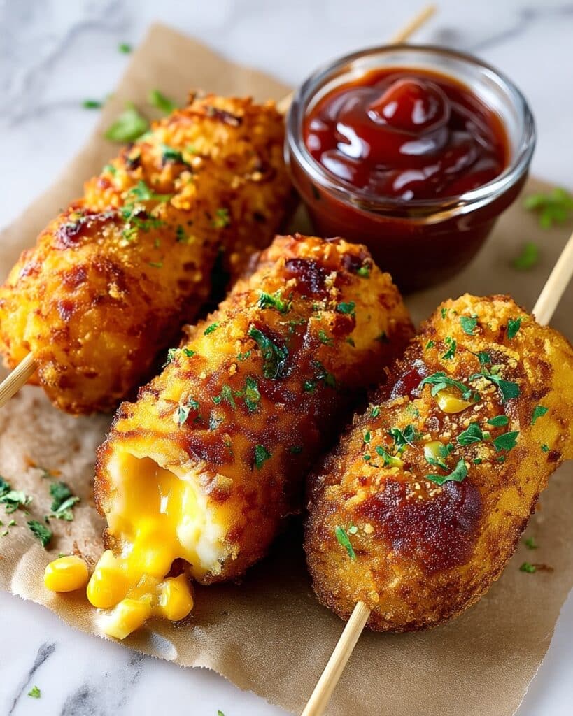 Crispy Cheesy Corn Sticks Recipe