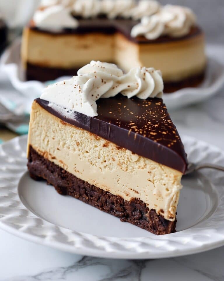 Kahlua Coffee Brownie Cheesecake Recipe