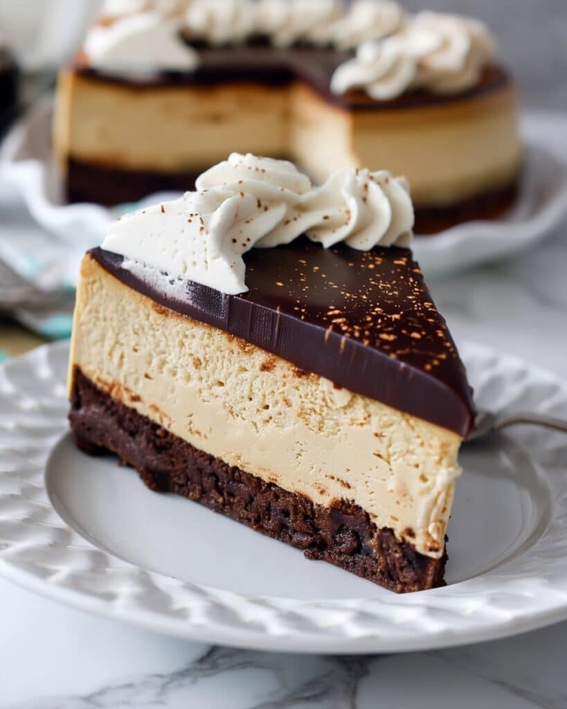 Kahlua Coffee Brownie Cheesecake Recipe