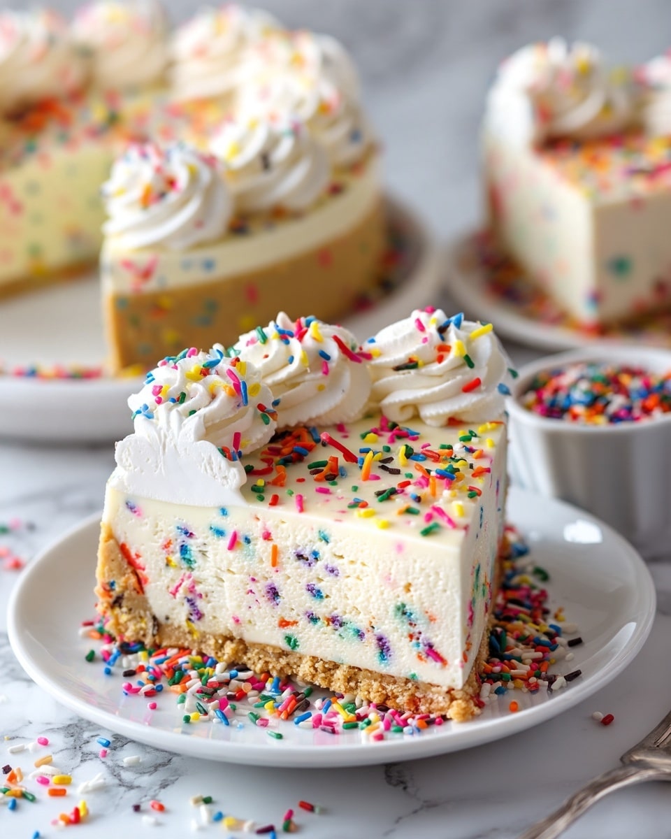 No Bake Funfetti Cheesecake Recipe