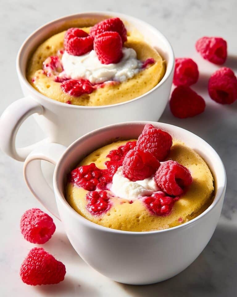 High-Protein Raspberry Mug Cake Recipe