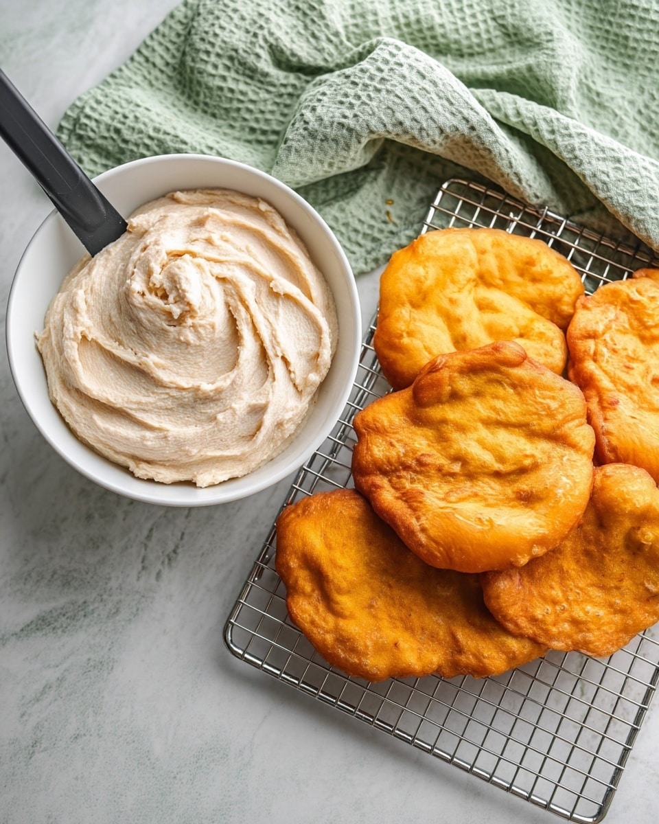 Pumpkin Fry Bread with Cinnamon Cream Cheese Butter Recipe