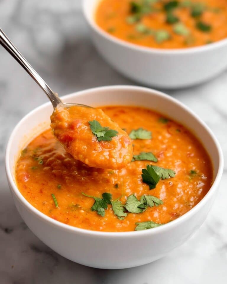 Spiced Red Lentil Coconut Soup Recipe