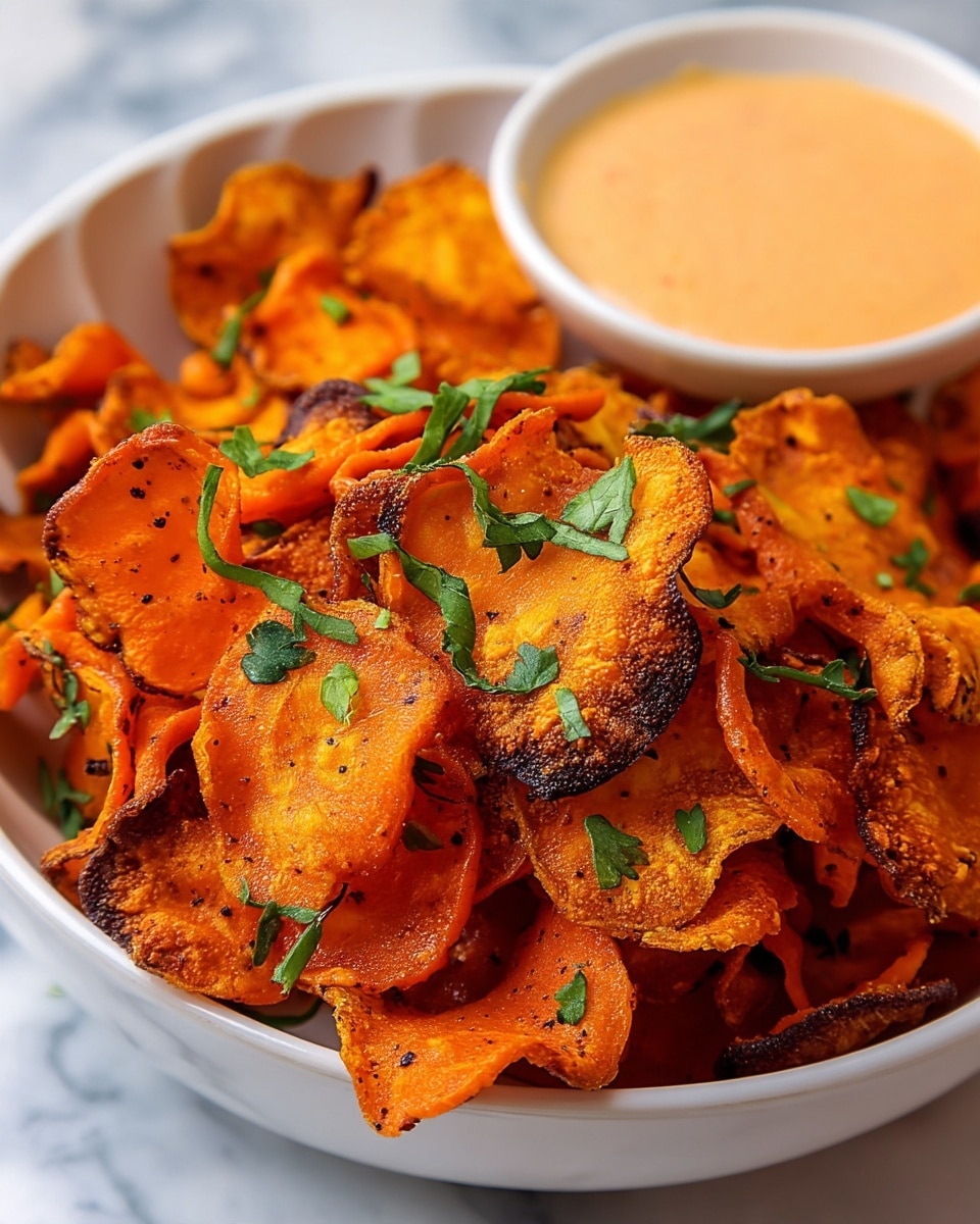 Crispy Baked Carrot Chips with Garlic and Cayenne Recipe
