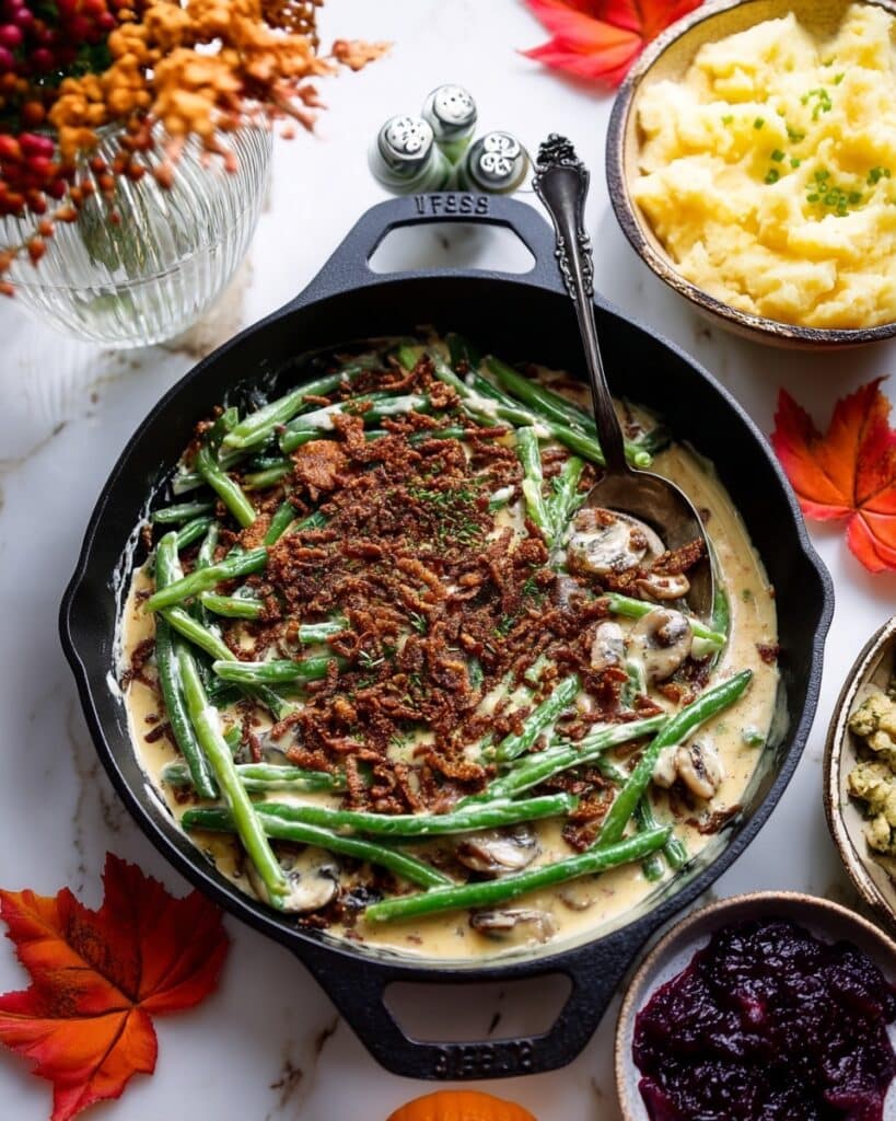 Low-Carb Keto Green Bean Casserole Recipe