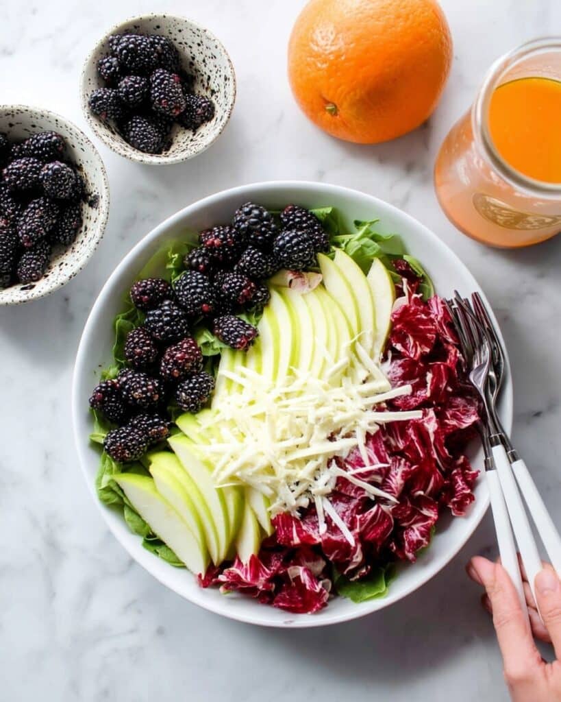 Radicchio Salad with Pears, Blackberries, and Manchego Cheese Recipe